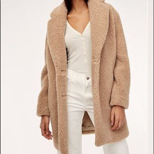 Aritzia Teddy Cocoon Coat